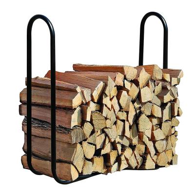 China Acceptable Log Rack Rack OEM Iron Firewood Log Shelving Rack for sale