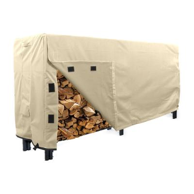 China Heavy Duty Waterproof Firewood Rack Cover 8 Feet Waterproof Stand Cover for sale