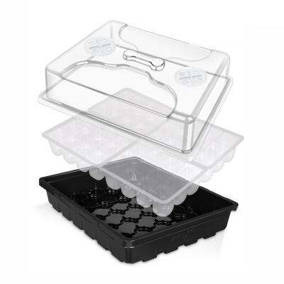 China Eco-friendly Seed Starting Tray Good Quality Mini Plant Plastic Growing Seedling Tray Propagator Trays Seed Greenhouse for sale