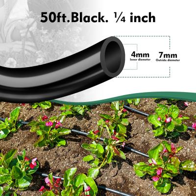 China Garden / Farm Outdoor Drip Line 50ft Irrigation System Horticulture Greenhouse Drip Pipe for sale