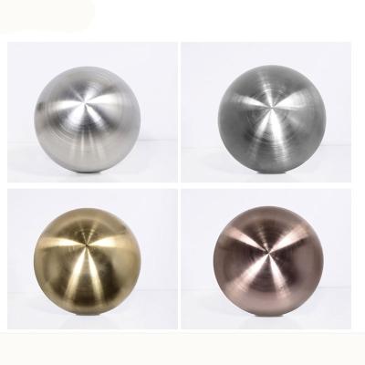 China Coastal Wholesale 1 Inch 1.5 Inch 2 Inch 2.5 Inch Brushed Finish Surface Matte Stainless Steel Hollow Sphere For Decor for sale