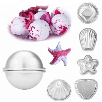 China sustainable & Easy To Use Bath Bomb Molds Sea Shell Shape Aluminum Mold for sale