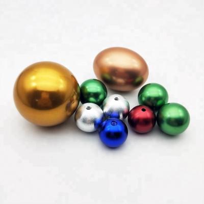 China OEM 30mm Aerospace Hollow Brass Ball With Drilled Hole for sale