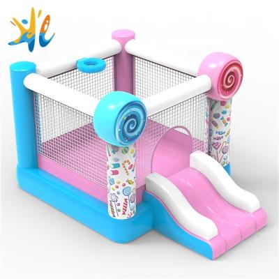 China Hot Selling New Design Nylon Bouncer House Oxford House Use Girls Inflatable Jumping Theme for sale