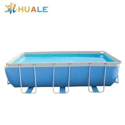 China OEM Factory Price PVC Above Ground Swimming Pool Metal Frame Around Outdoor 6 Person Above Ground Inflatable Pool and Cov Pool for sale