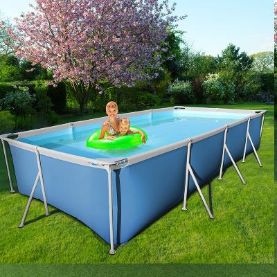 China Plato 0.9mm PVC Tarpaulin OEM Above Ground Inflatable Swimming Pool Frame Material Swimming Pool For Home Use for sale