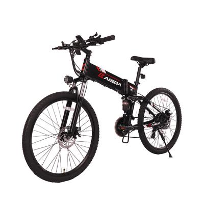 China 2022 Amazon Folding Electric bike lithium battery LCD display 500w mountain road electric bicycle dropshipping for sale