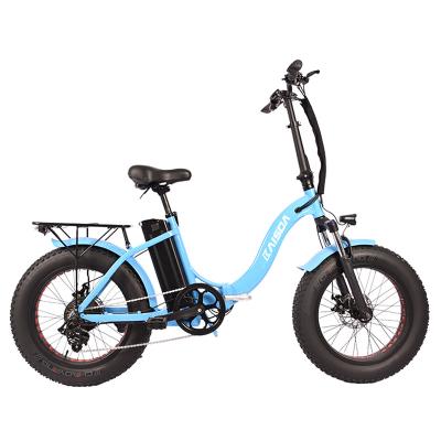 China K0520F Folding Road Bike  With Fat Tire OEM Dual Batteries 48v 500w for sale