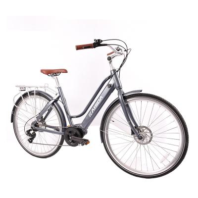 China High Quality Battery Electric Road Bike 36V250W Mid Drive Motor Oil Brake City Bike for sale