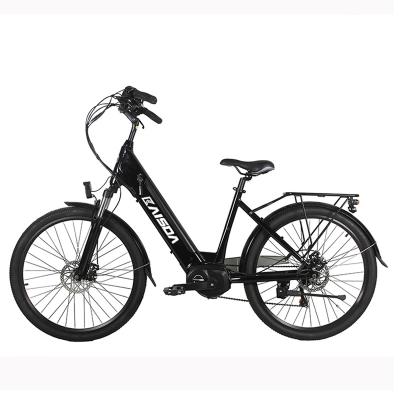 China 250w Mid Drive Electric City Bike High Range 36v KC126M 30-50Km/h for sale