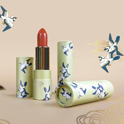 China Handmade Biodegradable Cardboard Lip Balm Tubes Lipstick Container Paper Tube for sale