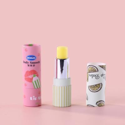 China 0.3oz Round Cardboard Box Handmade Lipstick Paper Eco - Friendly Tube for sale