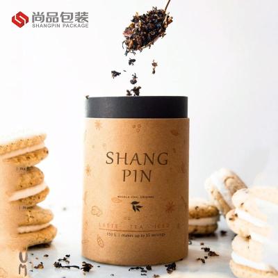 China Handmade Luxury Tea Packaging Tube Paper Tea Box Cylinder Food Grade Paper Packaging Tube for sale