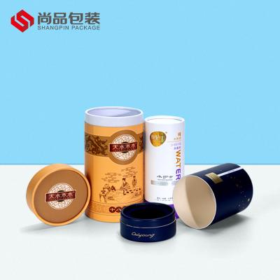 China Handmade Custom Biodegradable Paper Tube Packaging Paper Tube Tea Packaging Canister for sale