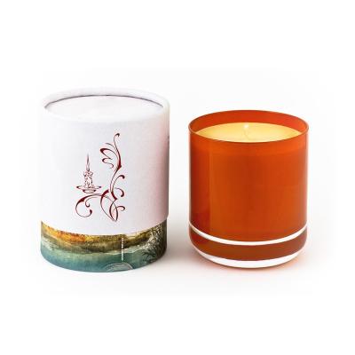 China Biodegradable Custom Printed Candle Tubes Cardboard Design Candle Boxes Tubes Candle Cylinder Tube Packaging for sale