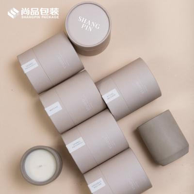 China Biodegradable Shangpin Packaging Rigid Recyclable Cylinder Candle Paper Tube Packaging Kraft Food Wrapping Paper Tube for sale