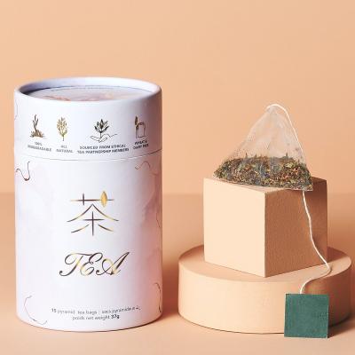 China Handmade Colorful Food Grade Kraft Paper Tube Box Tea Honey Paper Tube Paper Packaging for sale