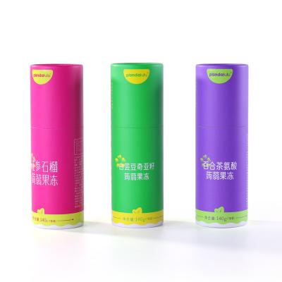 China Biodegradable custom design food grade paper tubes with packaging tube cartoon for coffee and tea paper tube for sale