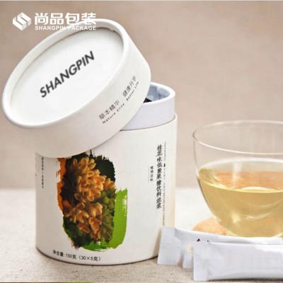 China Custom Biodegradable Plain Kraft Paper Tube Weight Loss And Fat Burning Jelly Strip Protein Powder Paper Diet Tube For Food Powders for sale