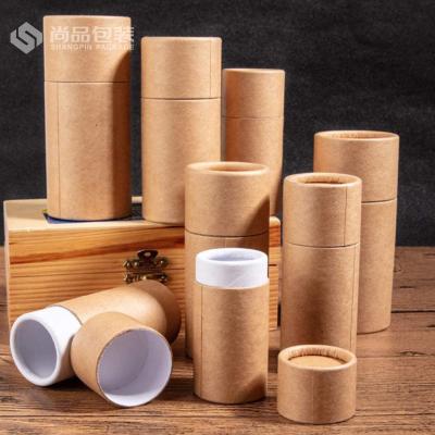 China Tube Manufacturer Strong Kraft Cardboard Cylinder Box 100% Recyclable Handmade Paper Custom Packaging for sale