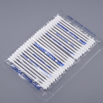 China Household+Industry 25pcs/bag Cleanroom Swab CA002 /industrial Industrial Cleanroom Cotton Swab Lint Free Cotton Bud 100% Pure Cotton Accept OEM for sale