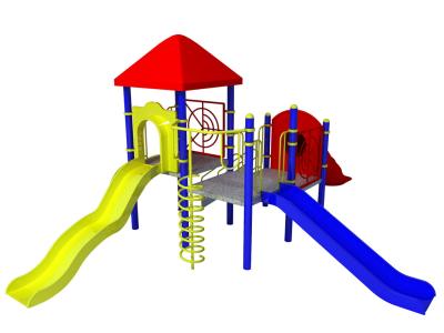 China outdoor playground galvanized steel Children's slide combination-ET-E04A for sale