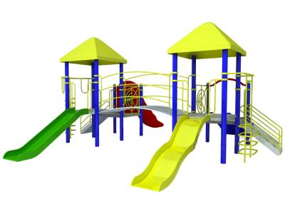 China outdoor playground galvanized steel Children's slide combination-ET-E04B for sale