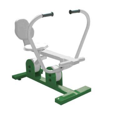 China outdoor crane body weight sports fitness equipment galvanized steel rower arm trainer for sale