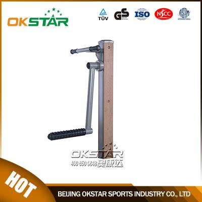 China fitness equipment for elderly wood outdoor fitness equipment leg trainer for old people for sale