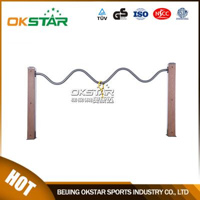 China fitness equipment for elderly wood outdoor fitness equipment for old people for sale