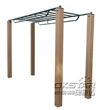 China Steel outdoor exercise equipment horizontal ladder climbing ladder monkey bars for sale