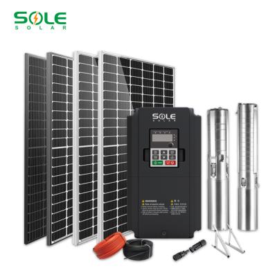 China Commercial Solar Pumping Systems Single Phase 1.5KW Water Pump Inverter Solar Controller Systems for sale