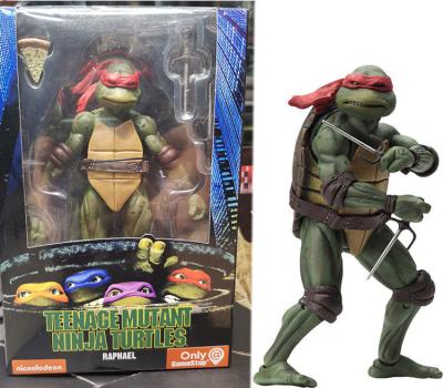 China JM Eco-Friendly Turtle Leonardo Da Vinci For 1990 NECA Movie Version Of Raphael Turtles Leonardo PVC Action Figure Toys for sale