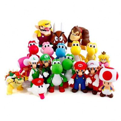 China Mario Toy Figure Cute Action Figure, Koopa Daisy Yoshi Wario Figurine Doll, Super Mario Bros Plastic PVC Unisex Wholesale OEM Japan for sale