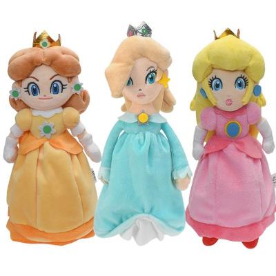 China JM 25cm Mario Princess Plush Doll Stuffed Eco-friendly Super Pink Daisy Blue Princess Wholesale Yellow JM Figure Cartoon for sale