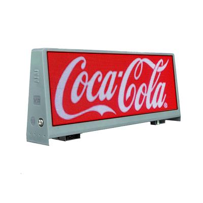 China 4G WIFI Control System Outdoor Car Roof LED Display One Side /Double Side Taxi Top LED Screen for sale