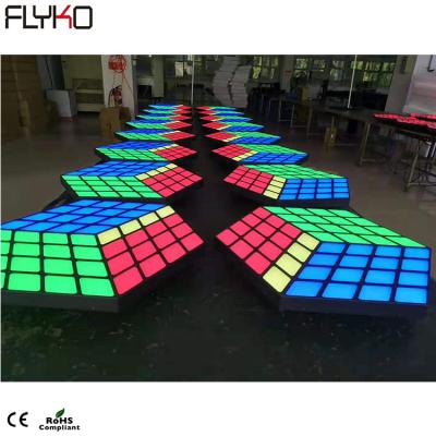 China Wholesale Flyko High Quality Magic Cube Dance Floor LED Dance Floor For DJ Party Enents for sale