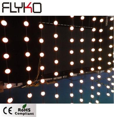 China Free shipping 3m 3D DMX indoor amazing led pixel ball curtain theme park P18CM 2m for night club decoration dmx 3d puzzle ball for sale