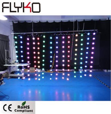 China Outdoor Led Theme Park LED Ball P18CM 2x3m 3D DMX Pixel Ball Curtain Event Decoration for sale