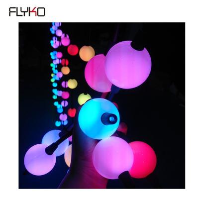 China Foldable 3d DMX Led Flashlight Pixel Ball For Stage And Tree Decoration for sale