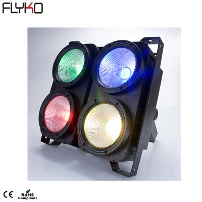 China Indoor DMX LED Blinder Led Attendance Disco Wash Light 4*100w 3 in 1 COB (RGB) Blinder 38*18*19 for sale