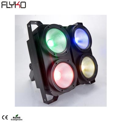 China Newest DMX LED Stage Light Assist Lights 4*100w 4eyes 3IN1 RGB Stage Effect Blinder Light for sale