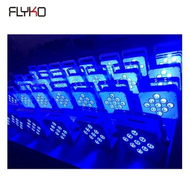 China 4pcs/lot 9x18w 6in1 theme park led par light Rgbwa+uv wireless battery power dmx for sale