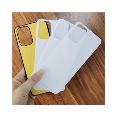 China Hot Selling 2d Factory Sublimation Goove Phone Case Glass Blank Anti-fall Candy White Coated Color Printing Phone Covers for sale