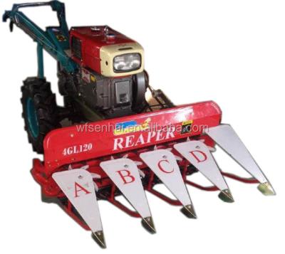 China Cultivate mini hand tractor with harvester for sale