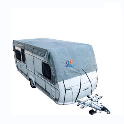 China High Quality Water Proof Tarpaulin Caravan Roof Cover Garage 5Meters All Weather Resistant Length 3 Meters Width for sale