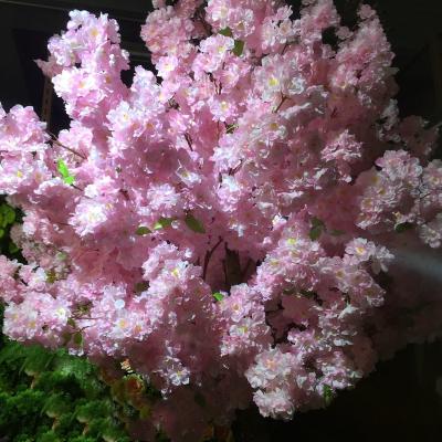 China Wholesale Durable Light Pink Artificial Silk Cherry Blossom Flower Branch Artificial Flower for sale