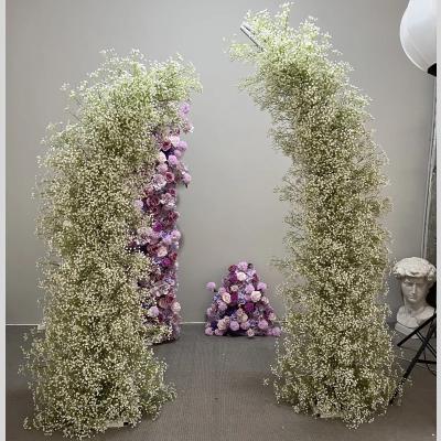 China Best Selling Durable Babysbreath Flower Arch For Wedding Party Decor for sale