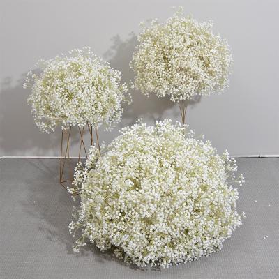 China Large Durable Custom Artificial Babies Breath Flower Ball For Wedding Centerpieces for sale