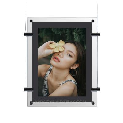 China Simple Double Sided / Single Sided Crystal Light Box Factory Side Real Estate Signs Led Crystal Acrylic Light Box for sale